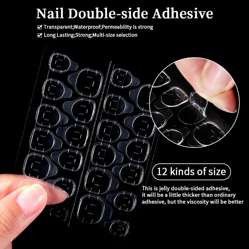 24pcs Sweet Summer Fake Nails Patches Pink Glitter Nude Press on Nails Women Wearable Nail Art Stickers Full Finished False Nail