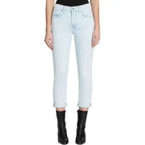 7 For All Mankind Womens Josefina High Rise Slim Fit Boyfriend Jeans