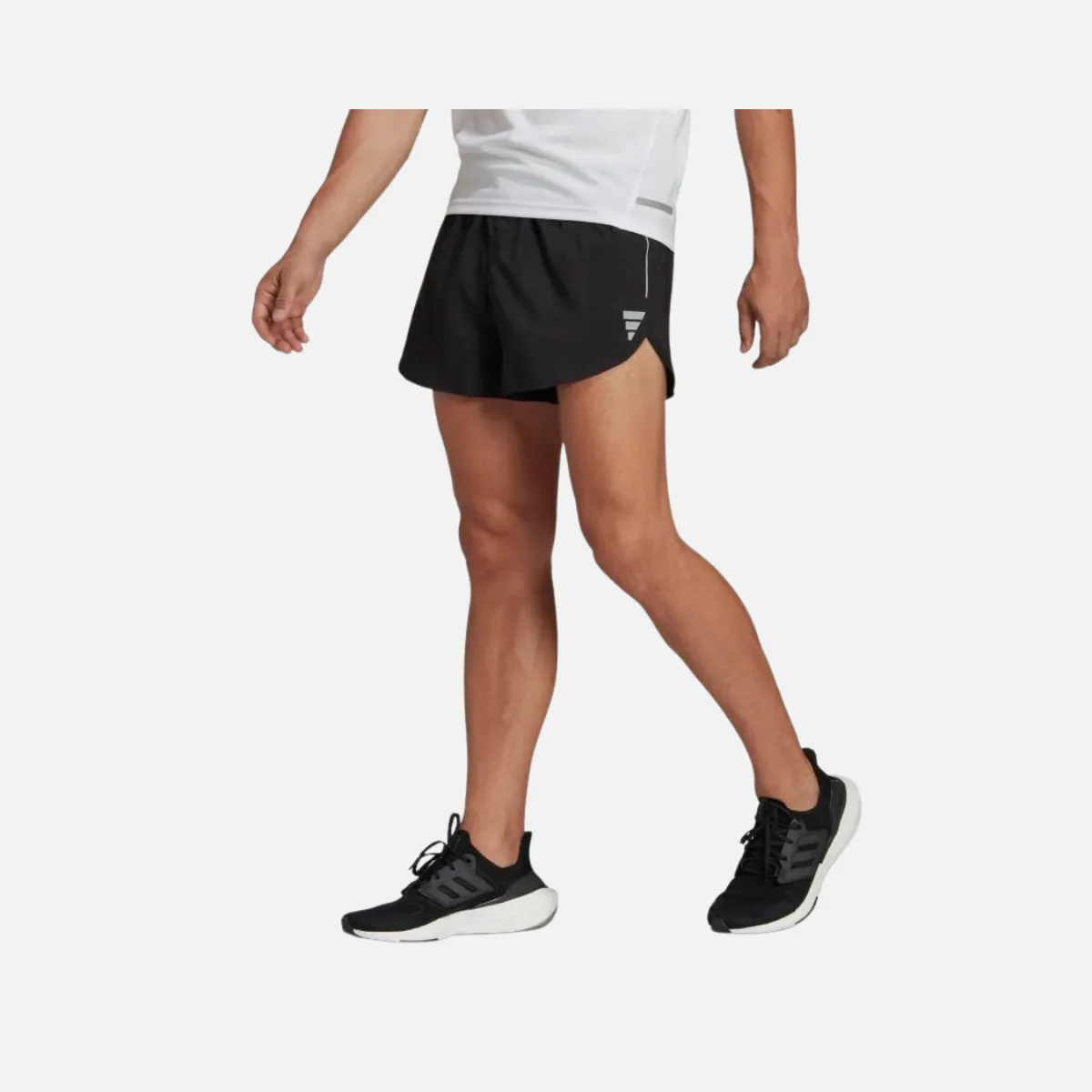 Adidas Own The Run Split Men Running Short -Black