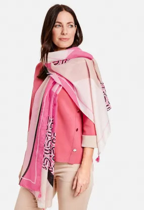 All Over Pink Pattern Scarf