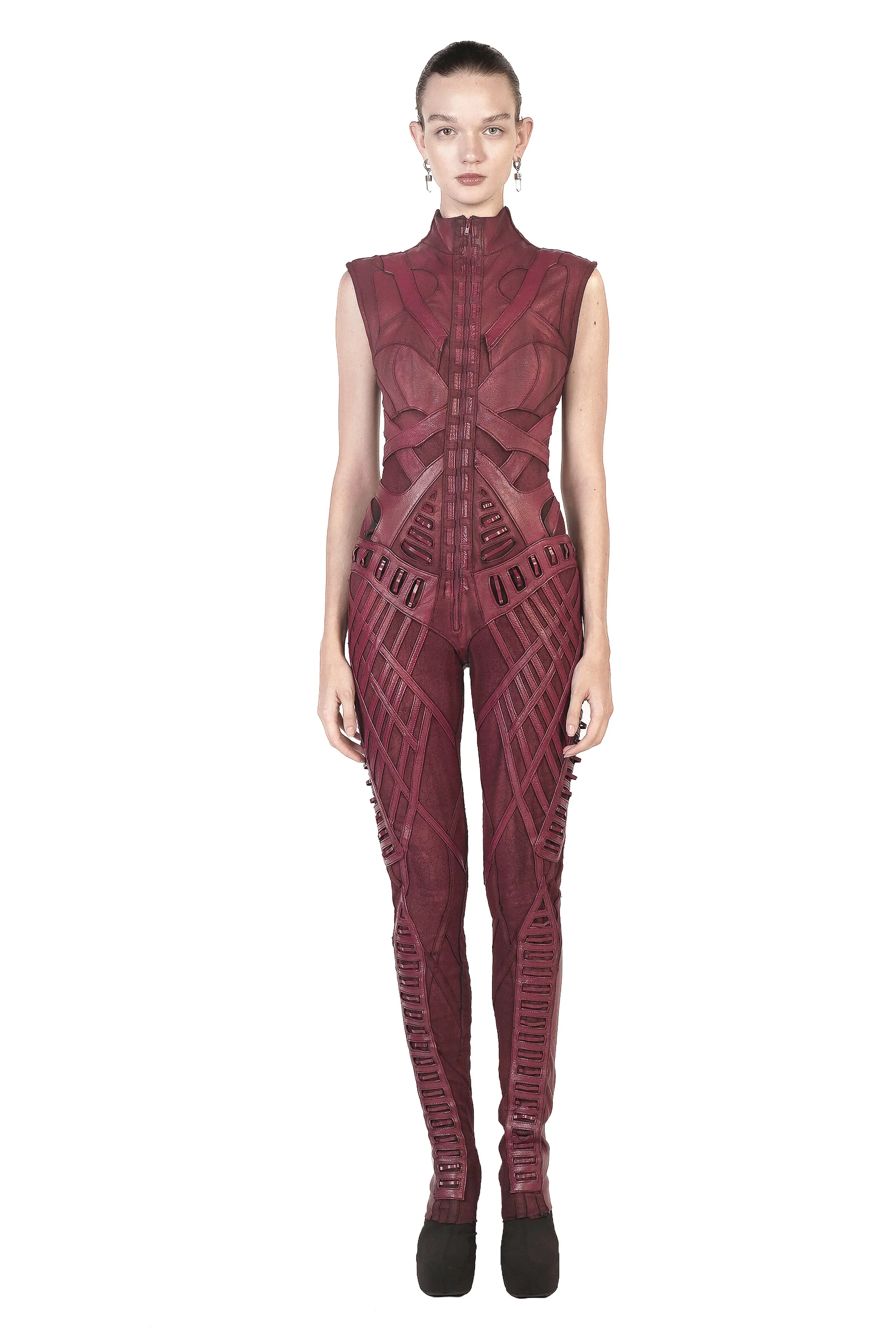 ARCATAN WOMEN BODYSUIT RED WAXED