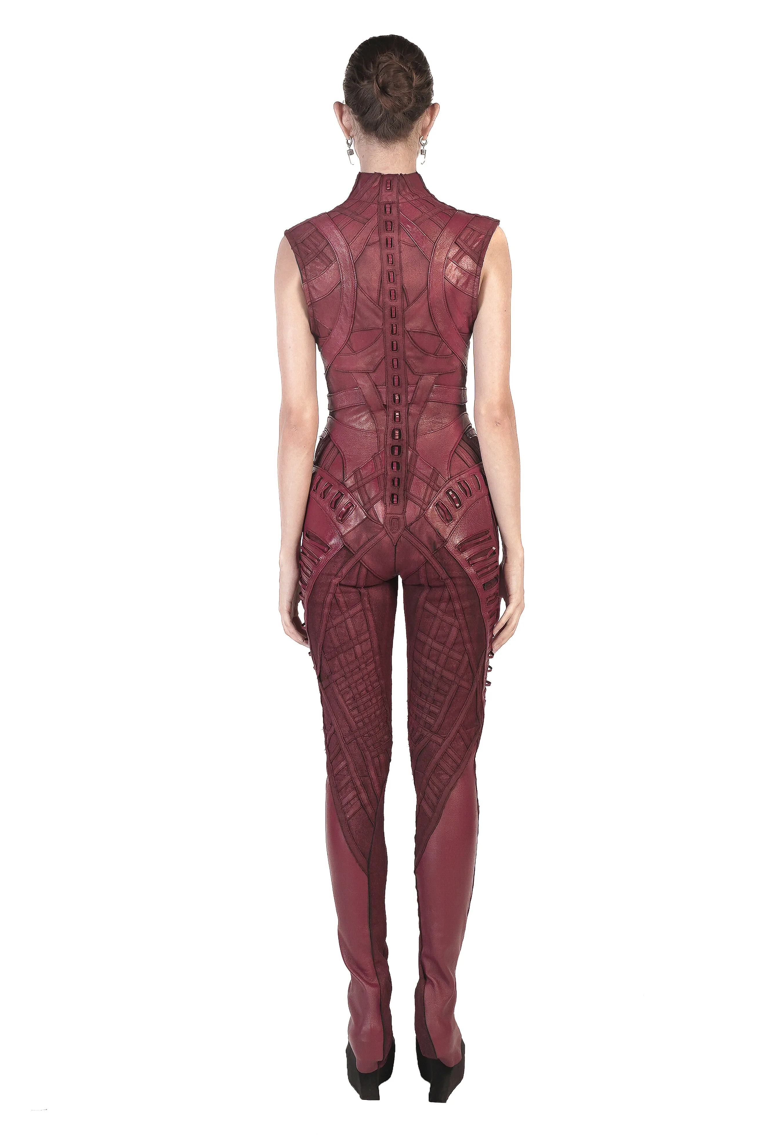 ARCATAN WOMEN BODYSUIT RED WAXED