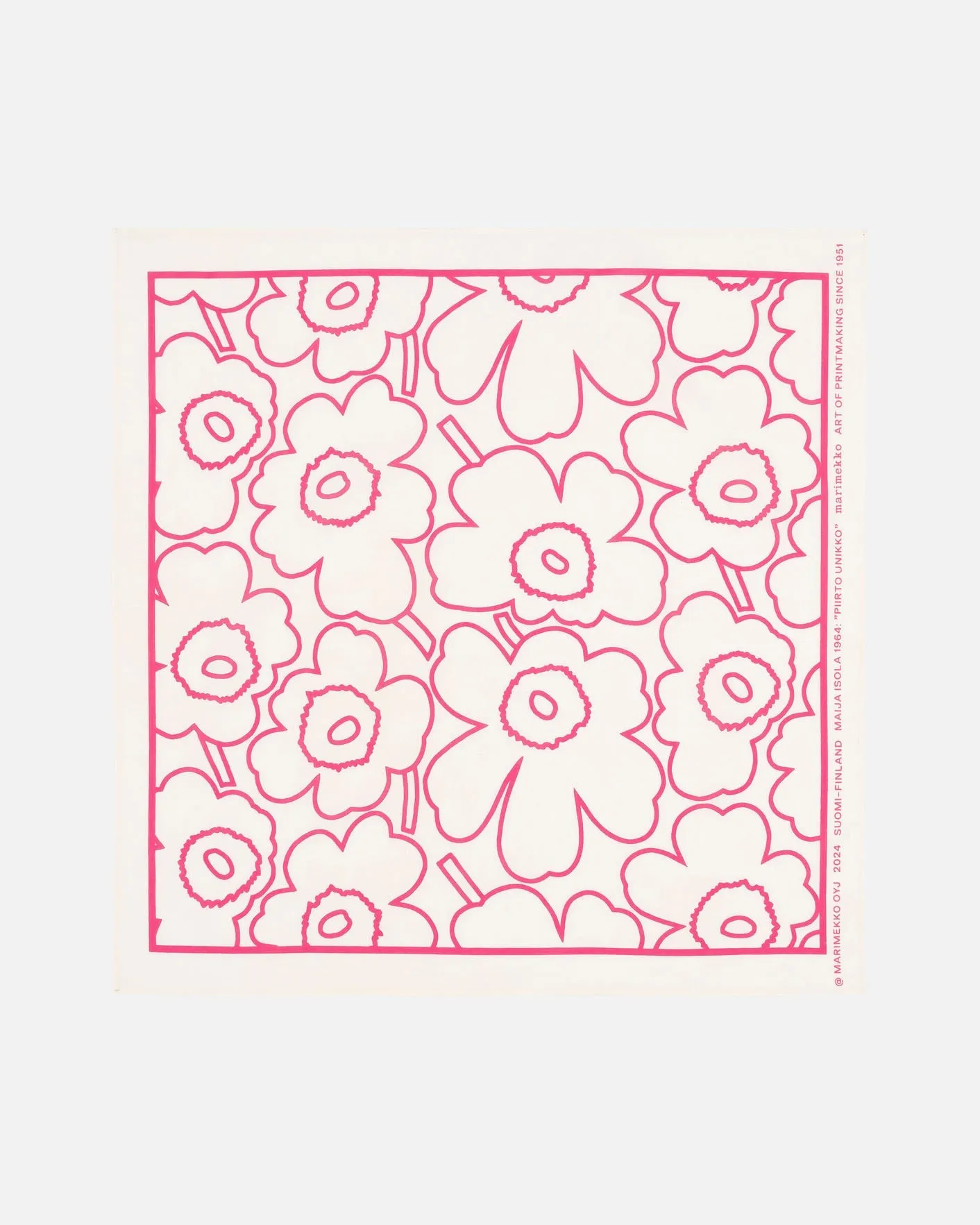 astrilli piirto unikko bandana - pink