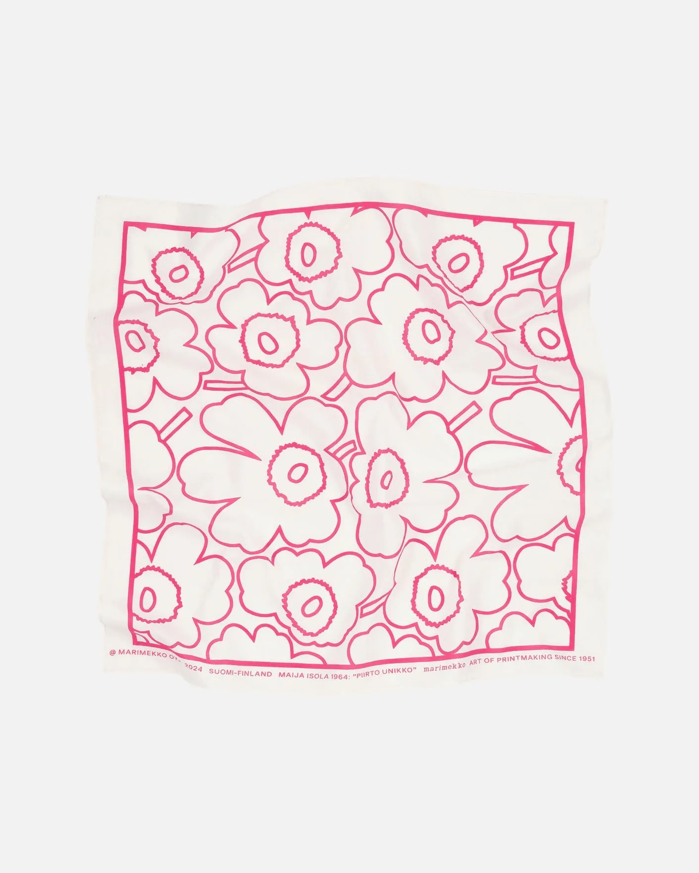 astrilli piirto unikko bandana - pink