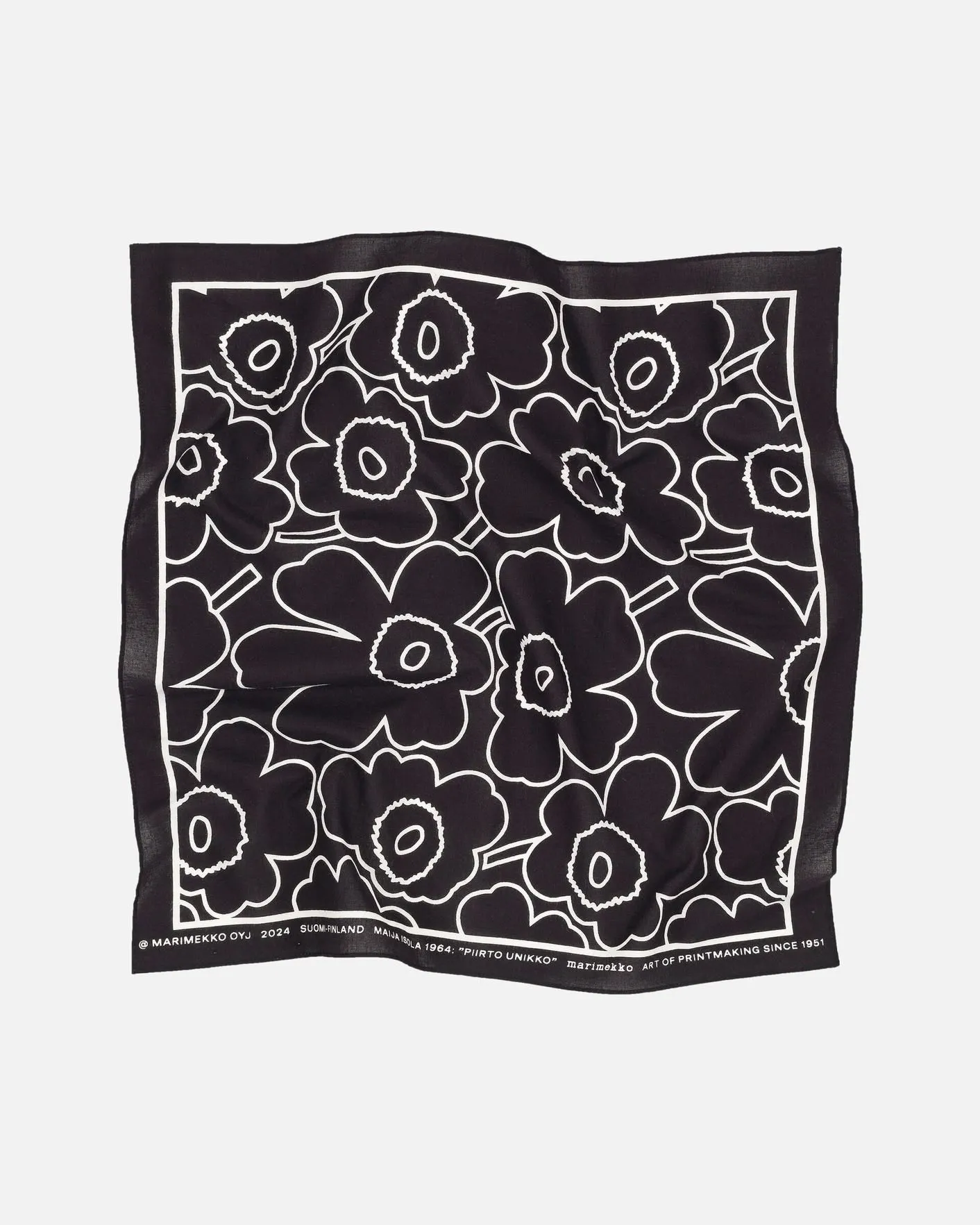 astrilli piirto unikko black - bandana