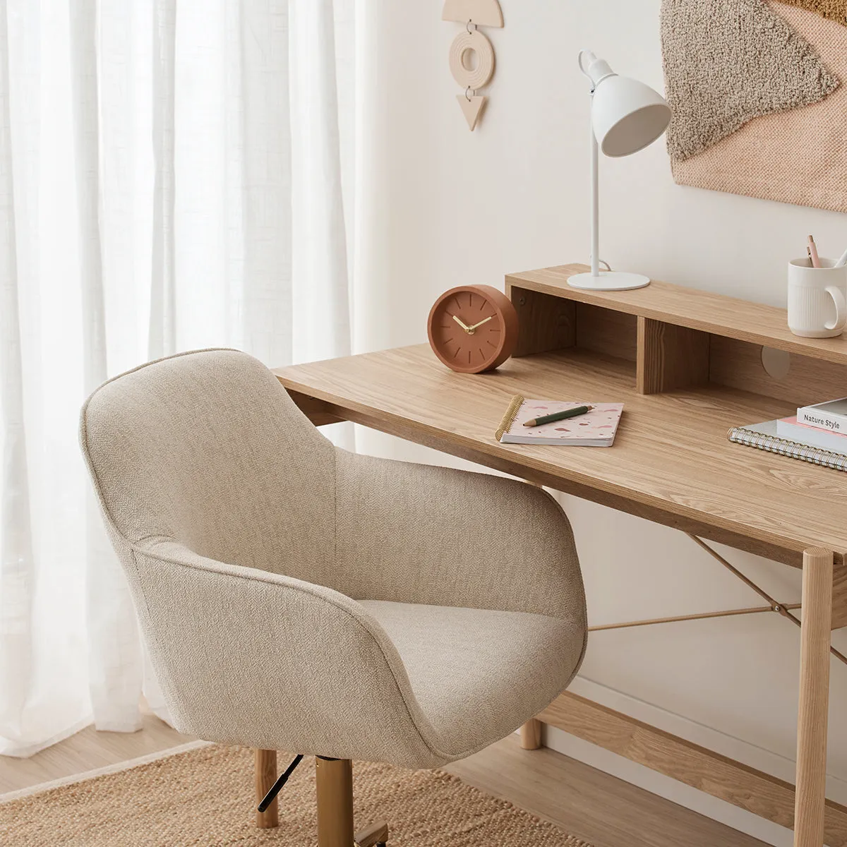 Ava Fabric Office Arm Chair