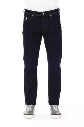 Baldinini Trend Blue Cotton Men Jeans