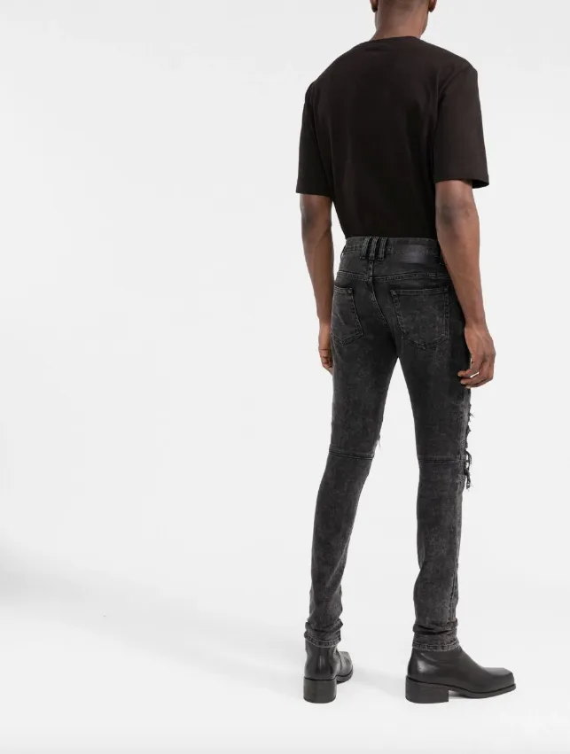 Balmain raw-cut skinny jeans