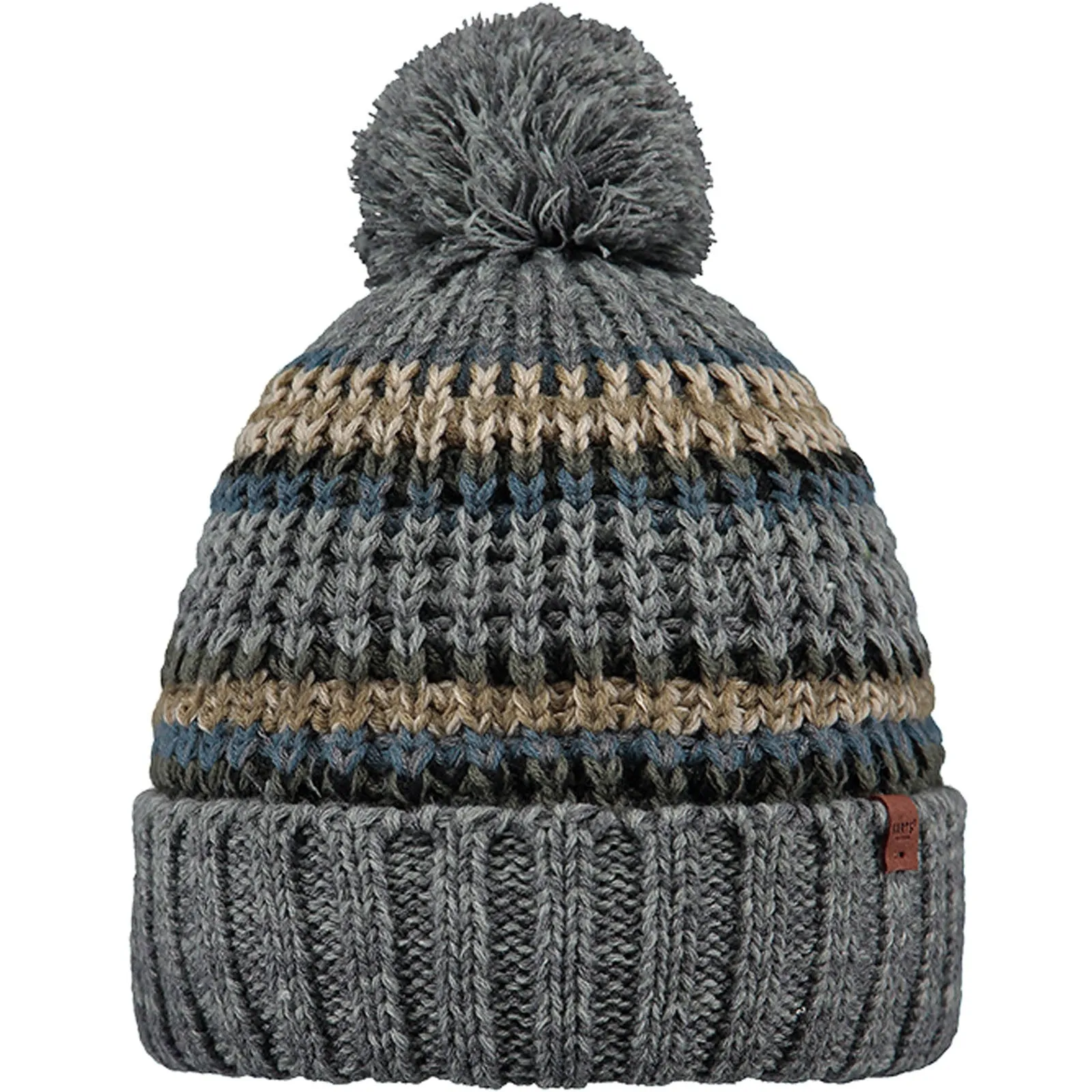 Barts Mens Goser Pom Pom Mixed Knit Bobble Hat