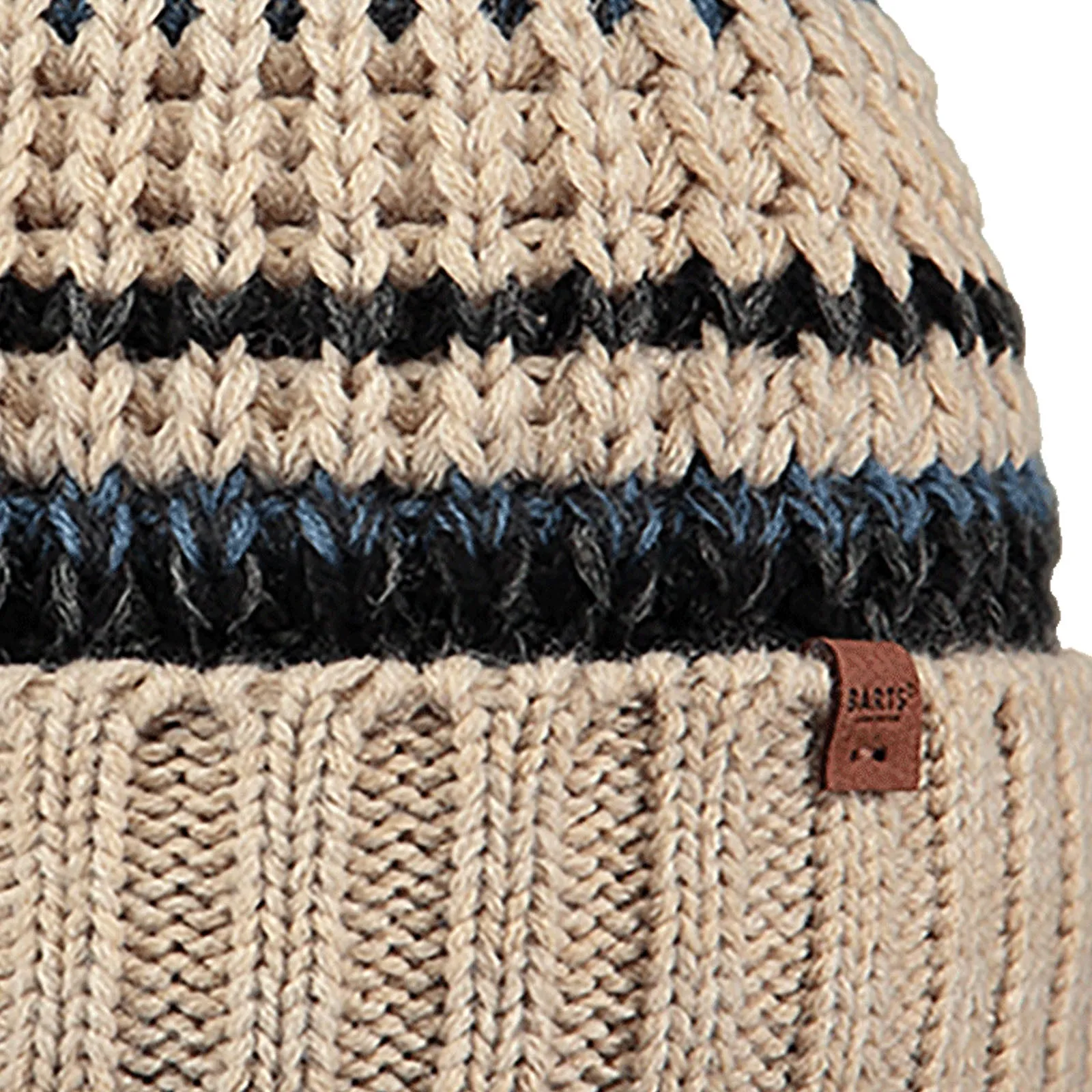 Barts Mens Goser Pom Pom Mixed Knit Bobble Hat