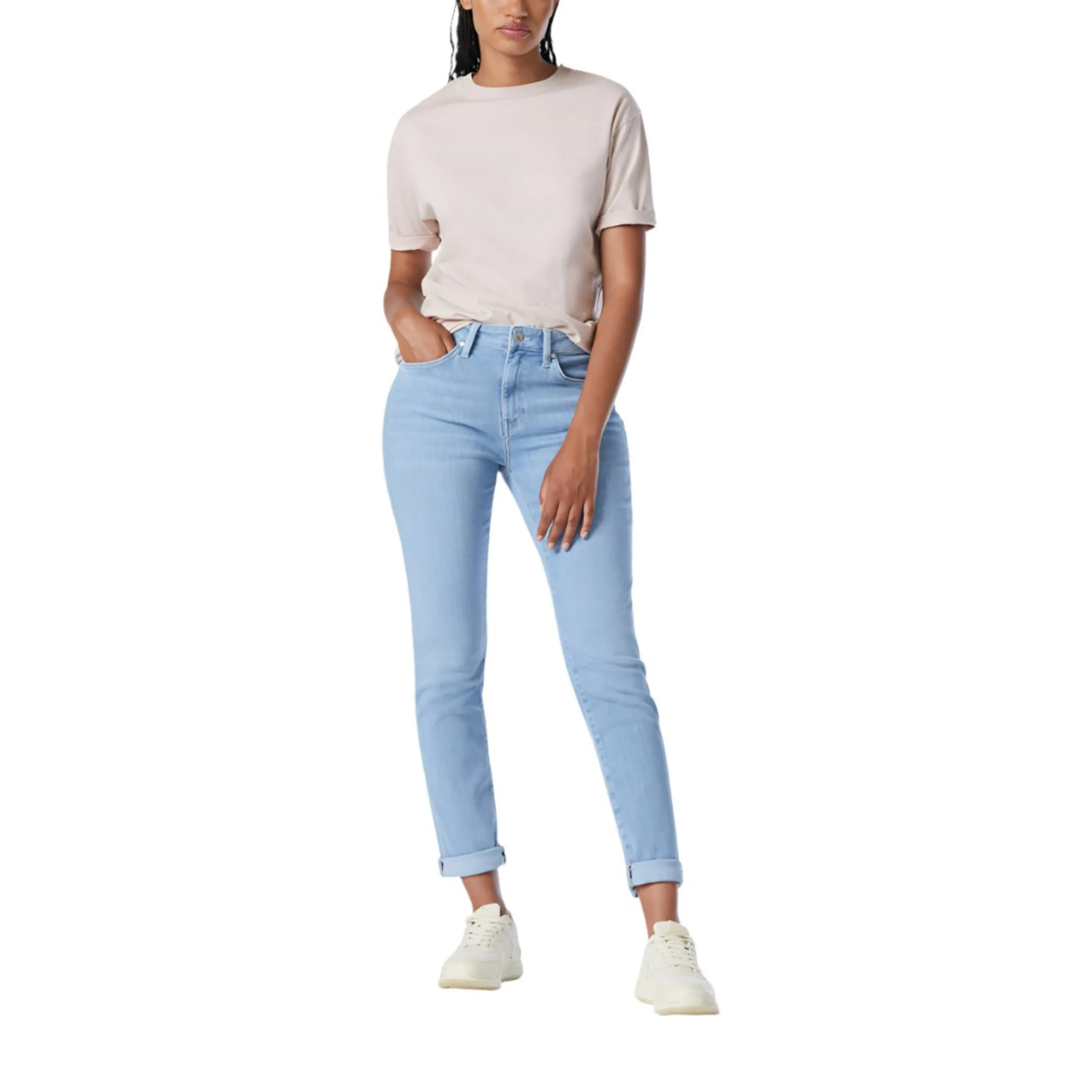 Bleached Feather Blue Kathleen Slim Jeans