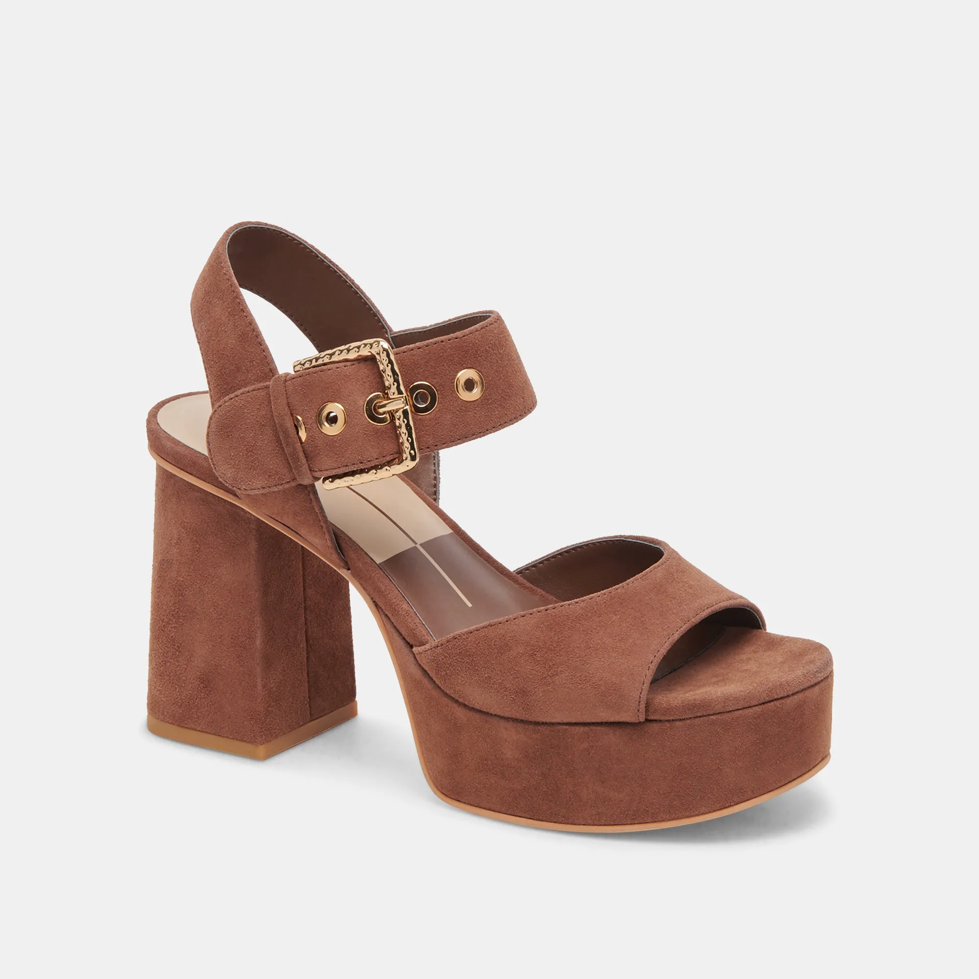 BOBBY HEELS COCOA SUEDE