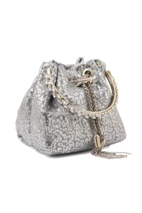 Bucket Hand Bags B15086-Silver