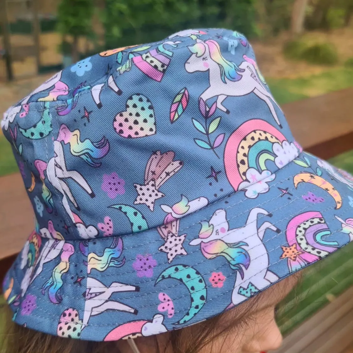 Bucket Hat - Rainbow Unicorn