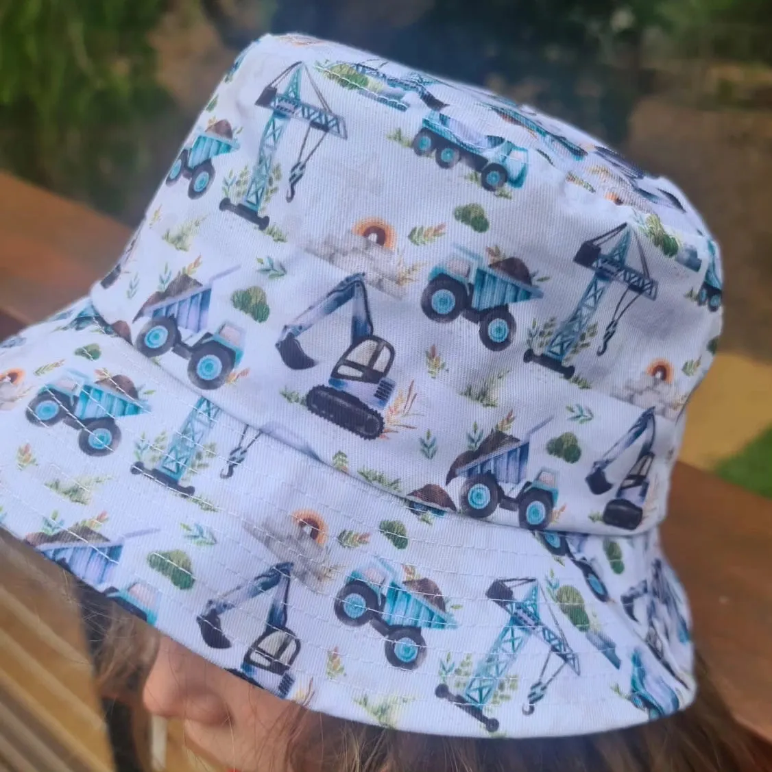 Bucket Hat - White Construction