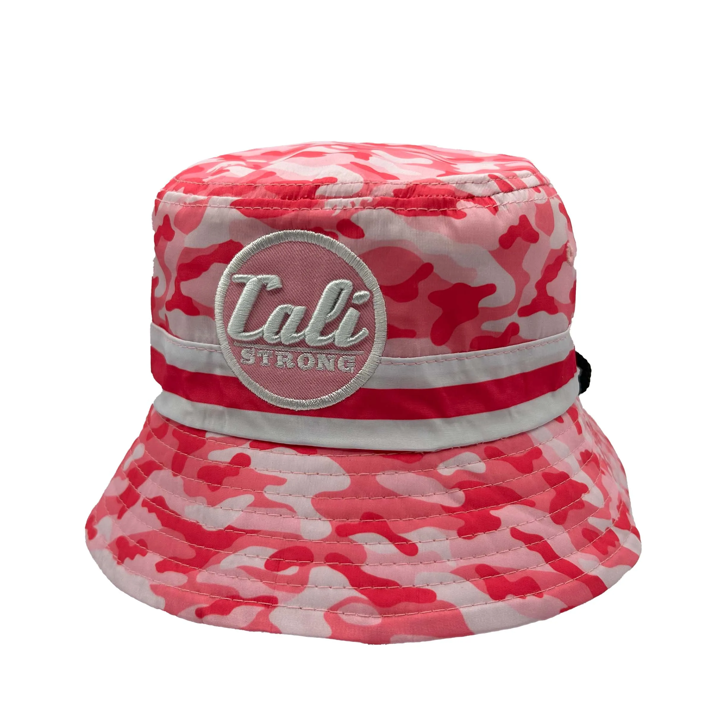 CALI Strong Pink Camo Reversible Bucket Hat Tactical Morale Patch