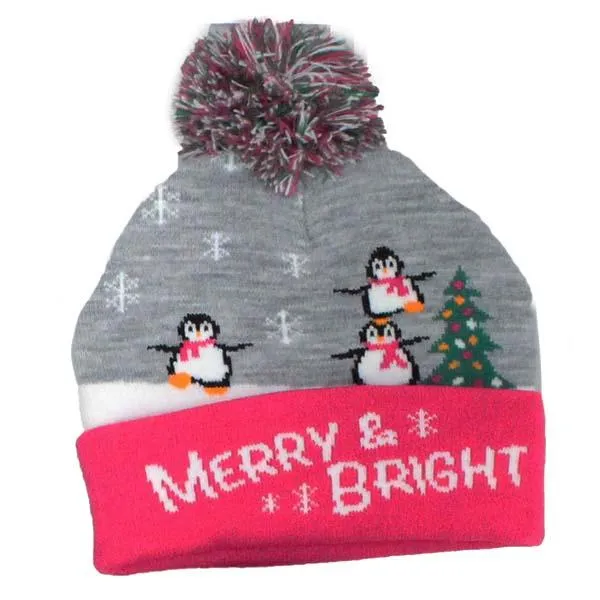 Children's Holiday Hat Pom Pom Hats