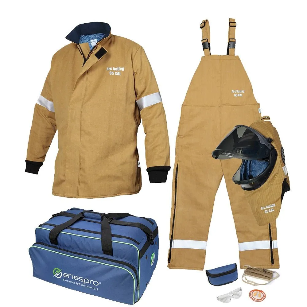 Enespro 65 Cal Arc Flash Kit (CAT 4) - Jacket/Bib, VLF Hood