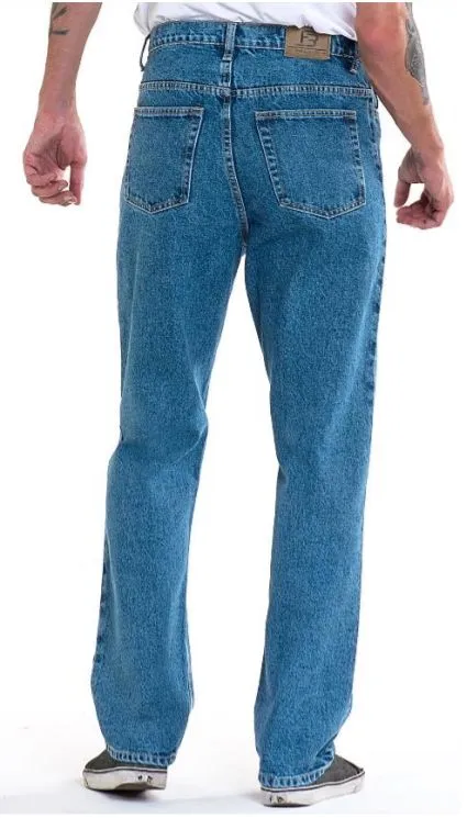 Full Blue Brand Men's Relaxed Fit Jeans Light Wash