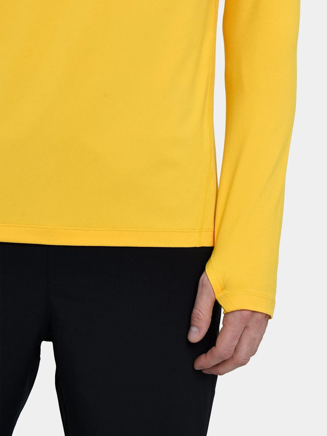 Fusion Half Zip Running Top For Men With Thumbholes & Chest Zip Pocket