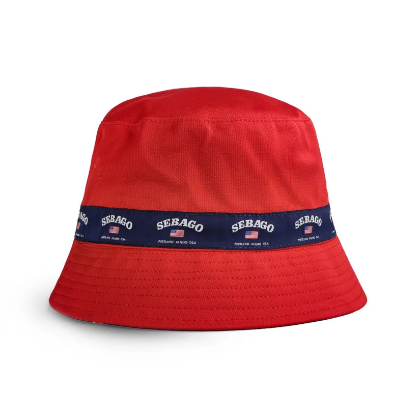 HELMSMAN REVERSIBLE BUCKET HAT - BLUE MARINE