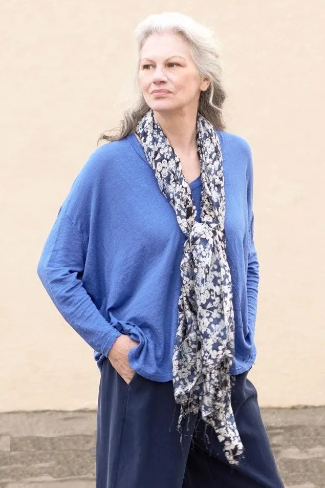 Indigo Mulberry Silk Scarf