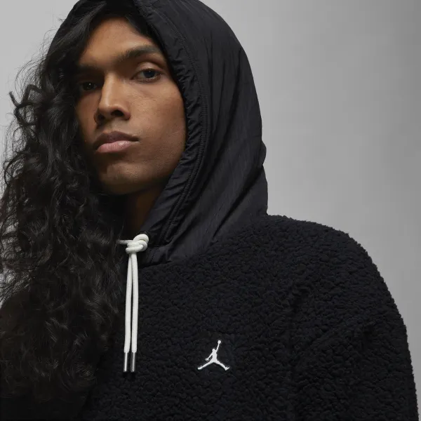 Jordan - Men - Essentials Fleece Winter Pullover - Black/Sail