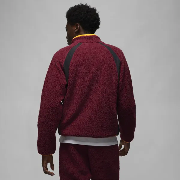 Jordan - Men - Essentials Winter Full-Zip Crew - Cherrywood Red/Black/Taxi