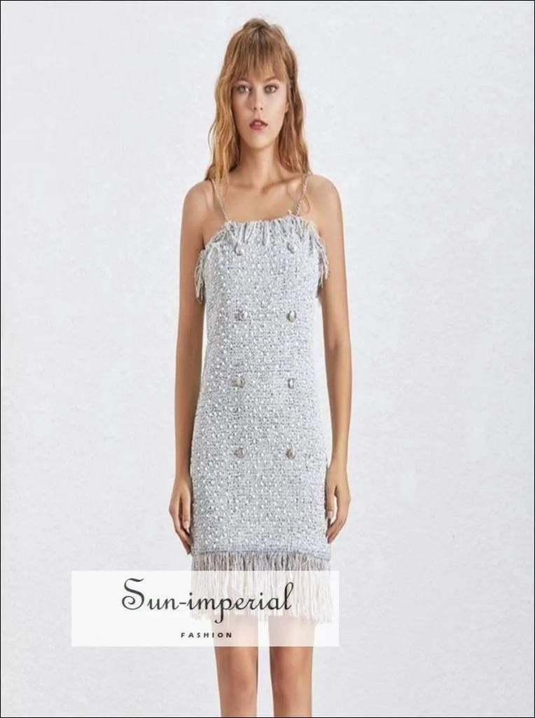 June Dress- Summer Sequined Mini Dress Party Women Sleeveless off Shoulder Spaghetti