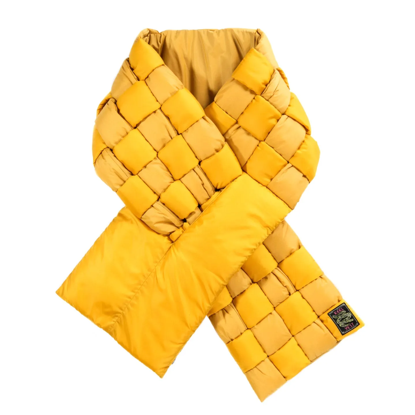 KAPITAL NYLON KEEL WEAVING SCARF YELLOW