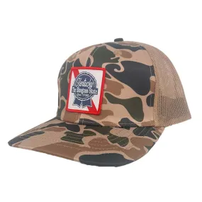 Kentucky Beer Label Camo Trucker