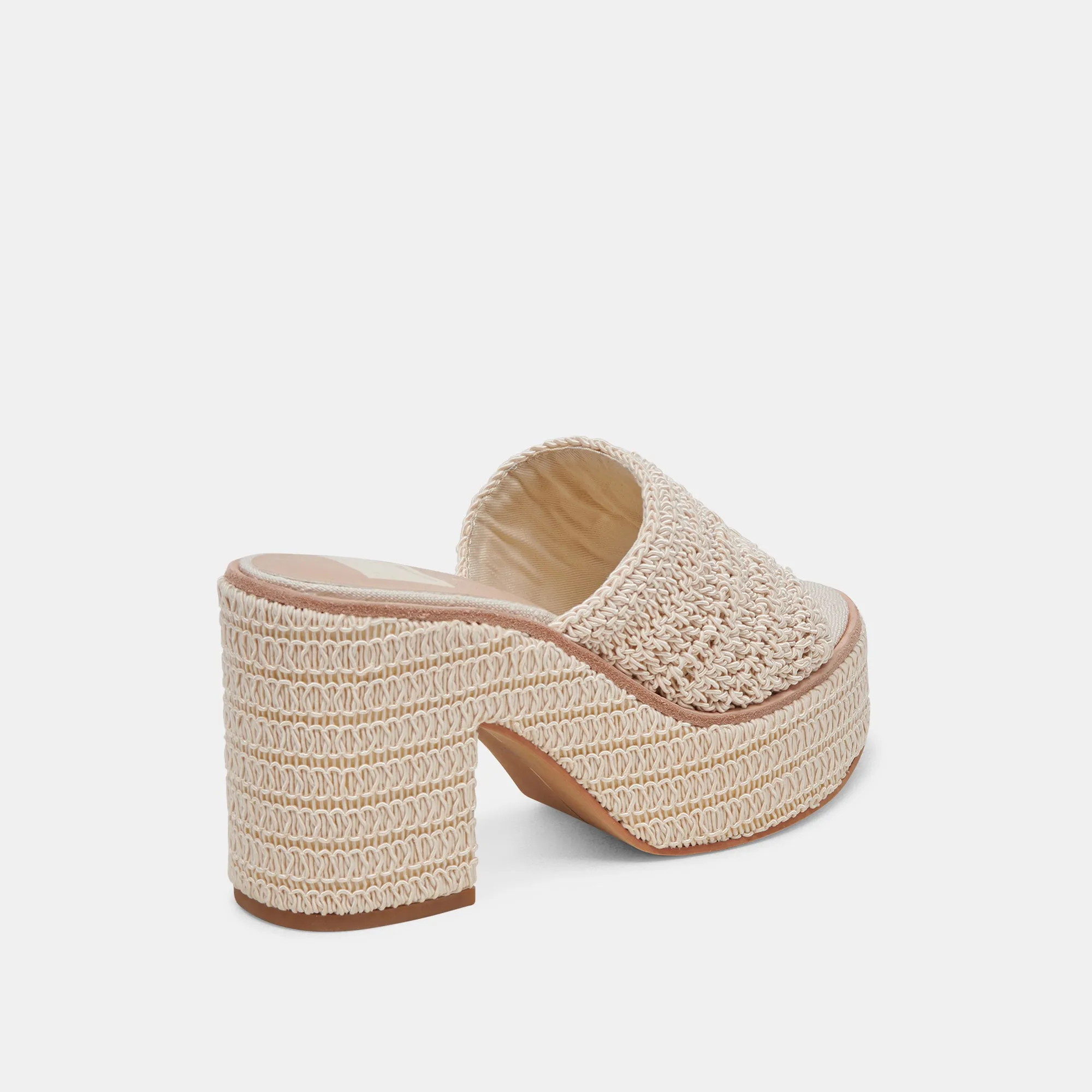 LADIN HEELS IVORY WOVEN