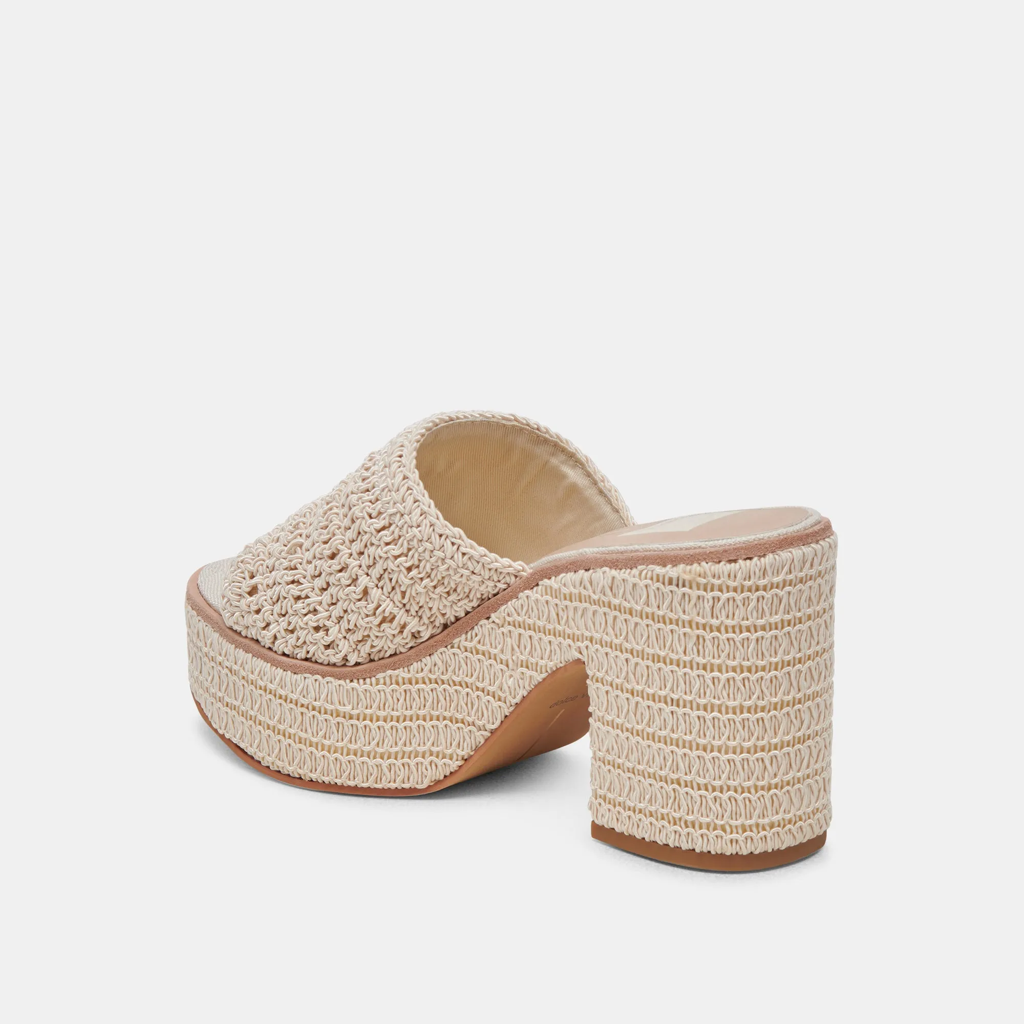 LADIN HEELS IVORY WOVEN