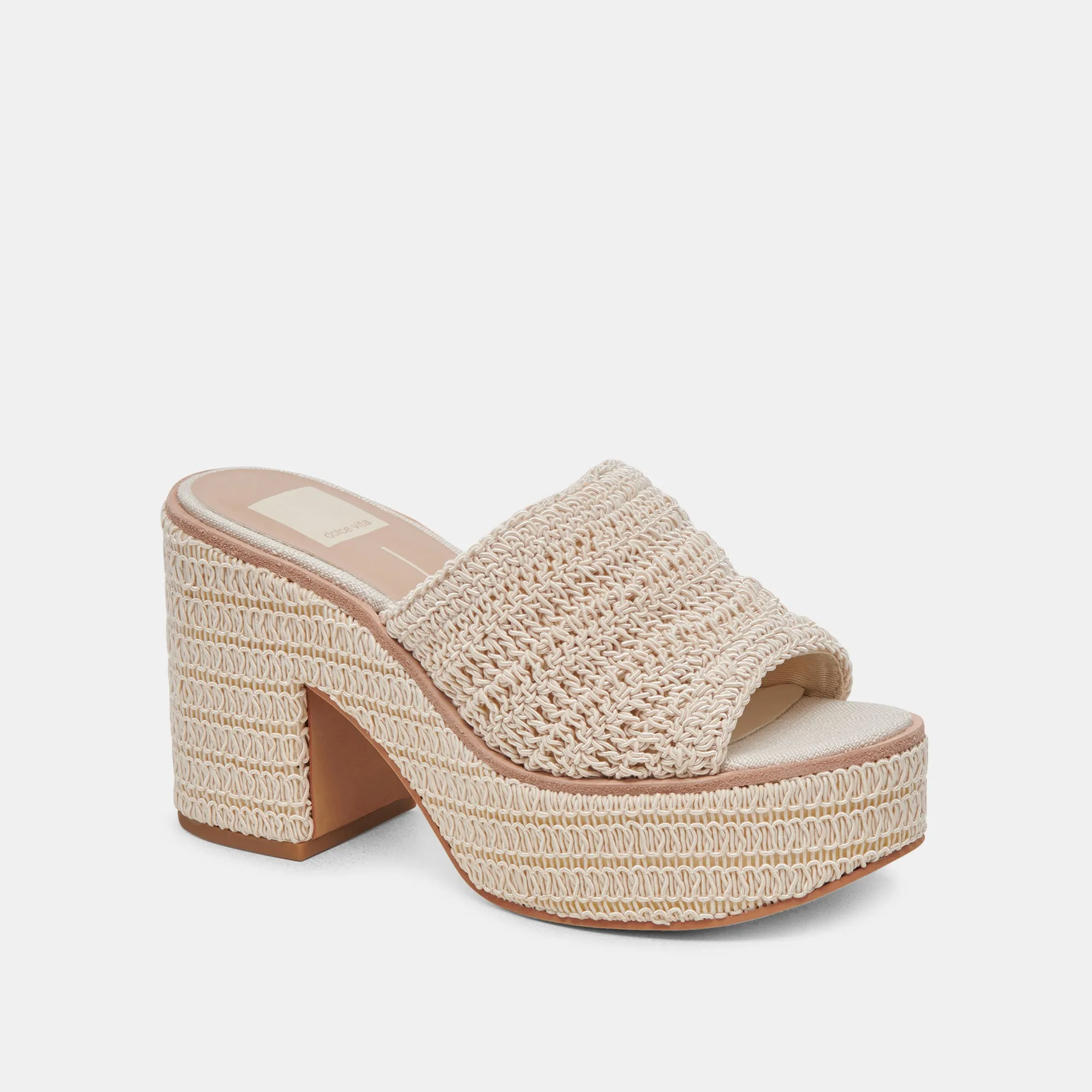 LADIN HEELS IVORY WOVEN