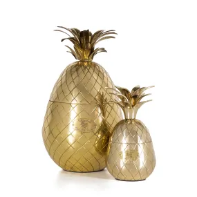 Large Brass Pineapple Ice Bucket