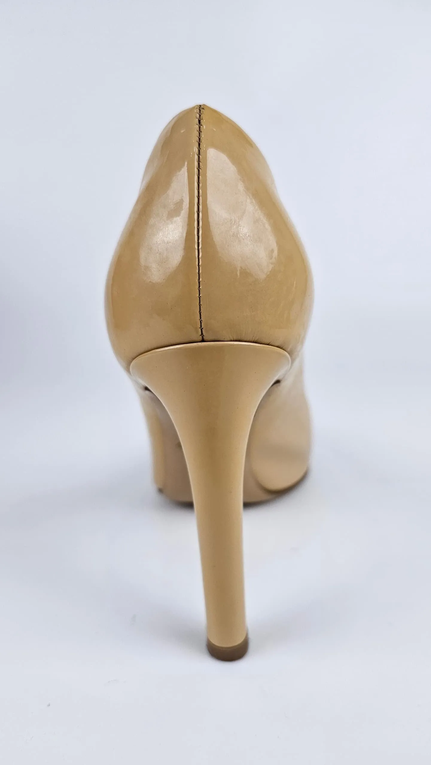 Leo 100 Beige Patent Heels