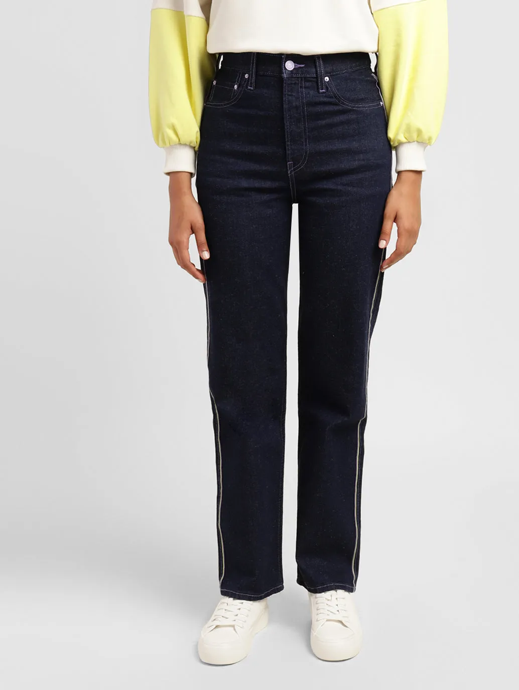 Levi's x Deepika Padukone Mid Rise Straight Fit Jeans