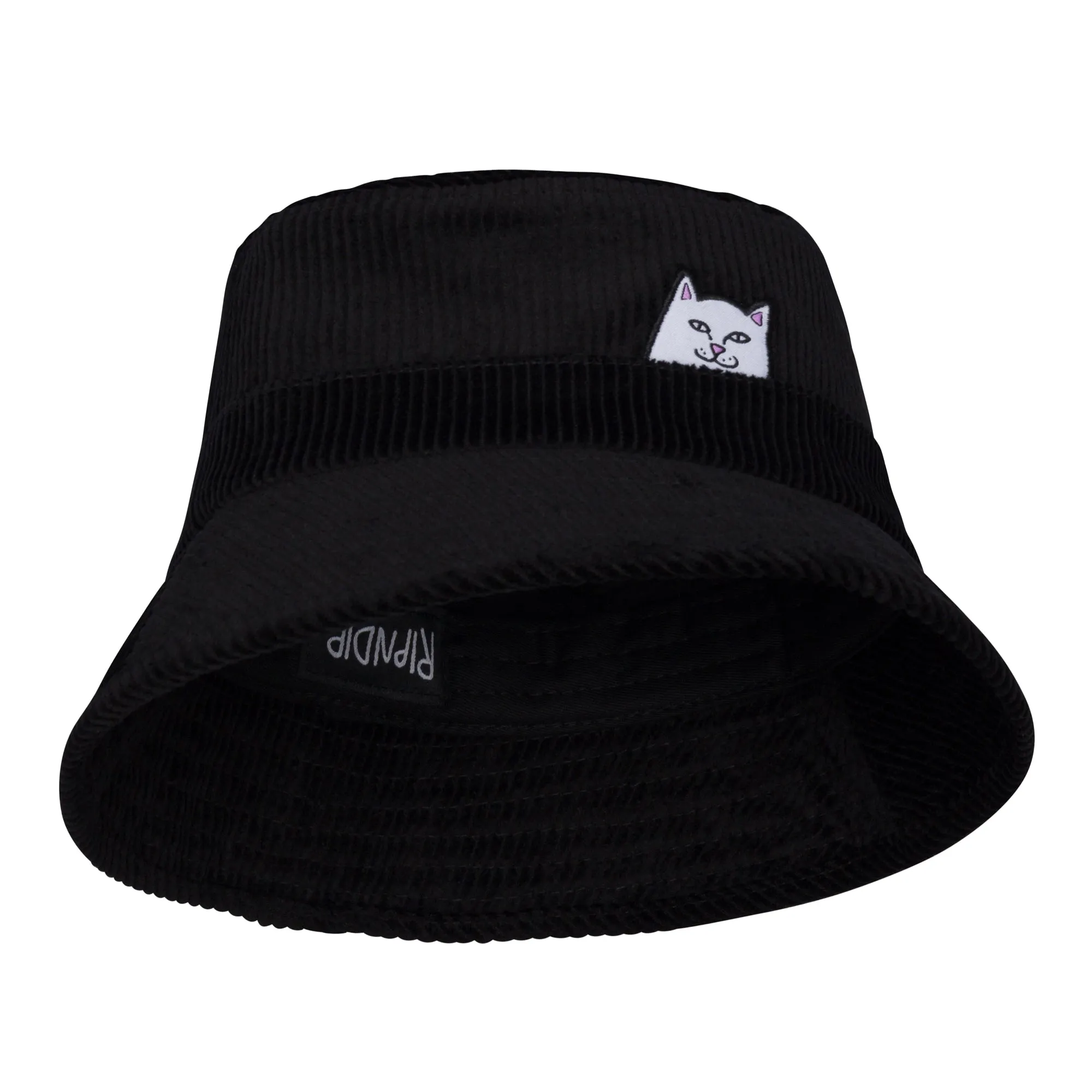 Lord Nermal Corduroy Bucket Hat (Black)