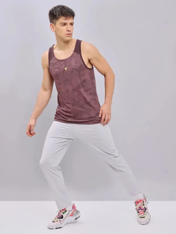 Men Colorblock Slim Fit Crew Neck Innerwear Vest with VENTMESH