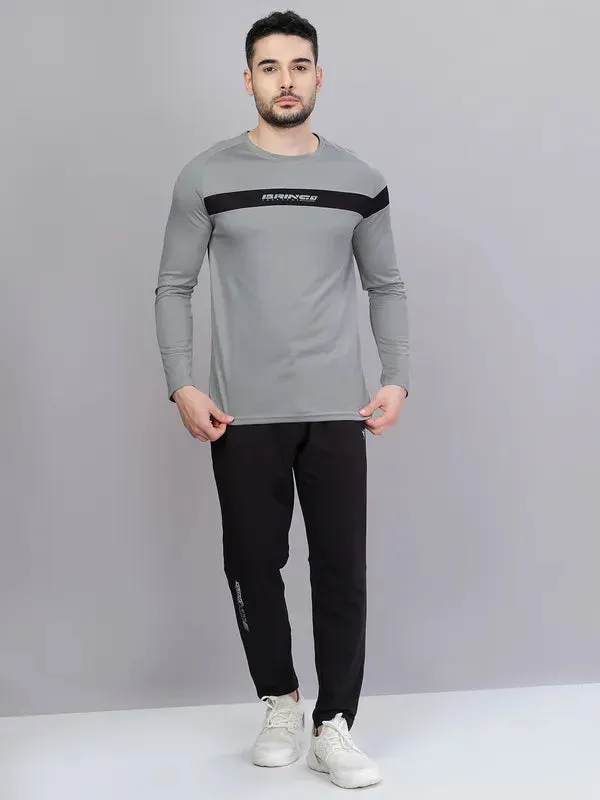 Men Colorblock Slim Fit Crew Neck T-shirt with TECHNO COOL 