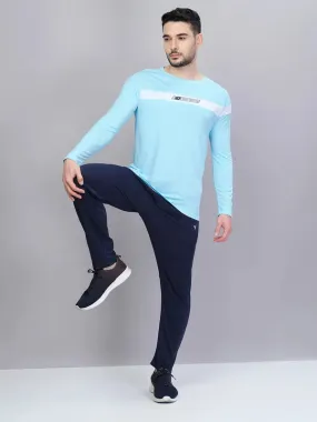 Men Colorblock Slim Fit Crew Neck T-shirt with TECHNO COOL 