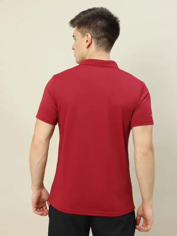 Men Colorblock Slim Fit Polo T-shirt with TECHNO COOL 