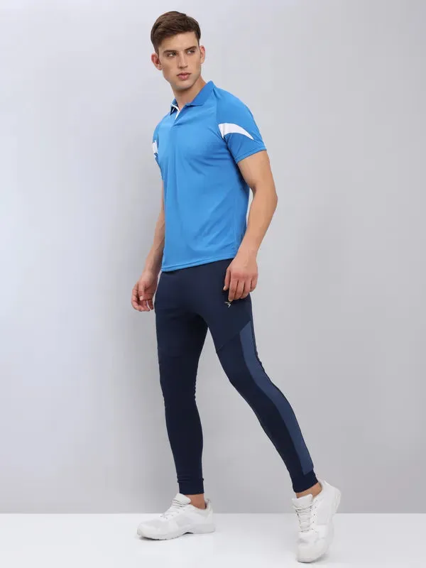 Men Colorblock Slim Fit Polo T-shirt with TECHNO COOL 