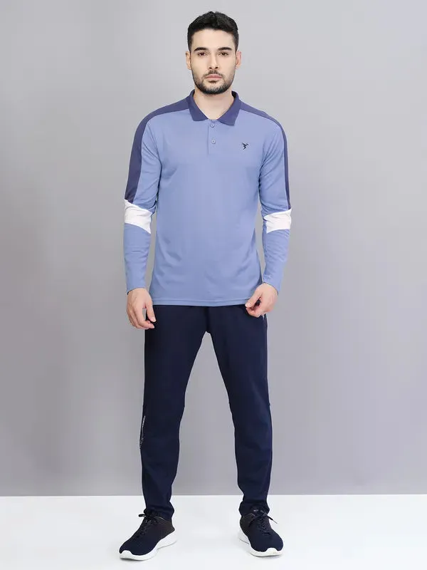 Men Colorblock Slim Fit Polo T-shirt with TECHNO COOL 