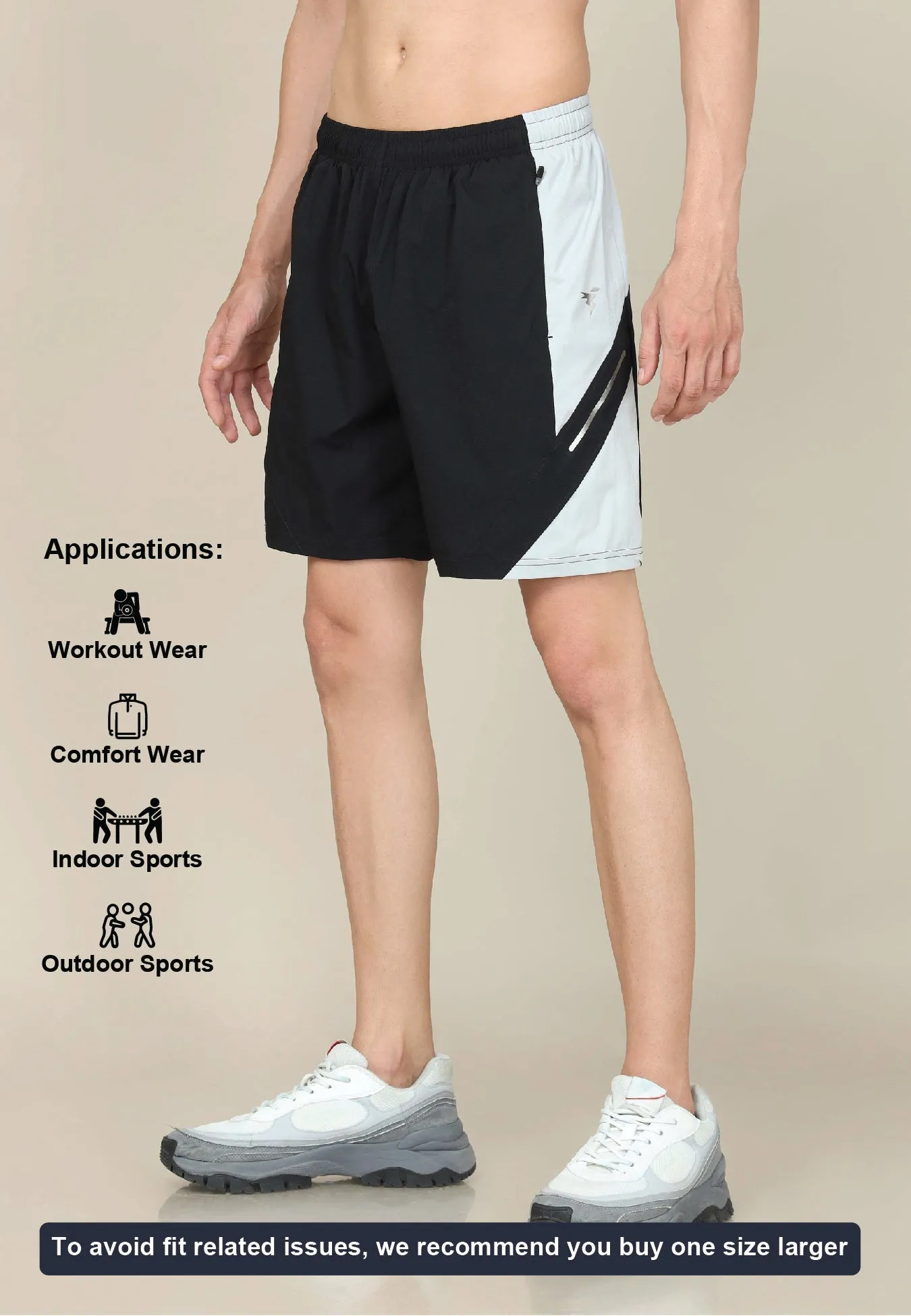 Men Colorblock Slim Fit Shorts with Lytra