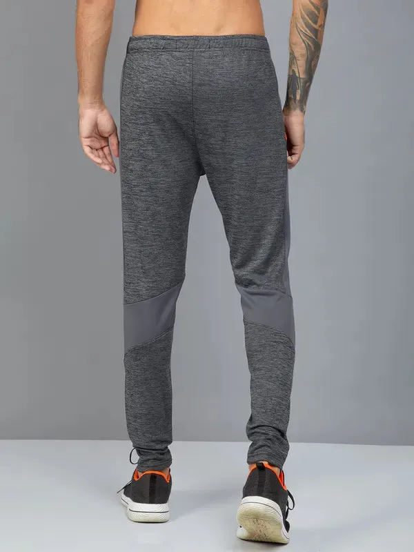 Men Colorblock Slim Fit Trackpants with TECHNO DRY