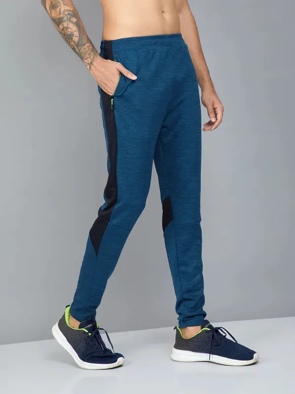 Men Colorblock Slim Fit Trackpants with TECHNO DRY