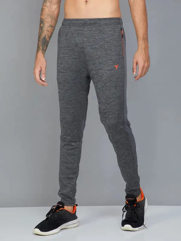 Men Colorblock Slim Fit Trackpants with TECHNO DRY