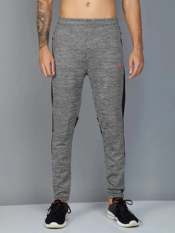 Men Colorblock Slim Fit Trackpants with TECHNO DRY