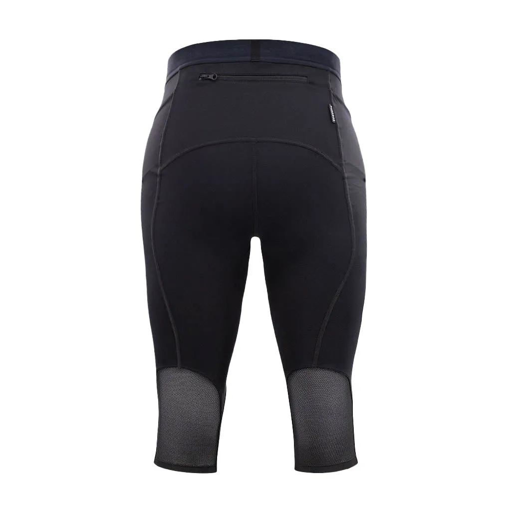 Men PRO v2 Mid Length Running Tights for Training & Racing (Carbon)